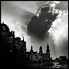 dresden skyline with baroque buildings and dramatic clouds dresden germany